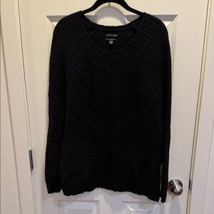 American Eagle Outfitters Ahh-Mazingly Soft Black Oversized sweater size M